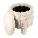 Пуф с ящиком для хранения Fananno M, кремового цвета, H39cm, D40cm
