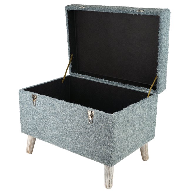 Bench with storage box Failido L, grey, H47x61x40cm