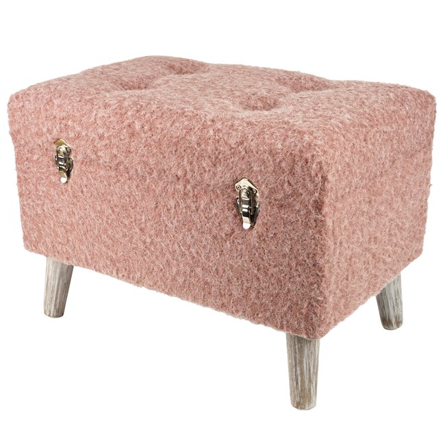 Bench with storage box Failido M, pink, H40x55x35cm