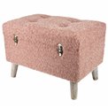 Bench with storage box Failido M, pink, H40x55x35cm