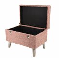Bench with storage box Failido M, pink, H40x55x35cm