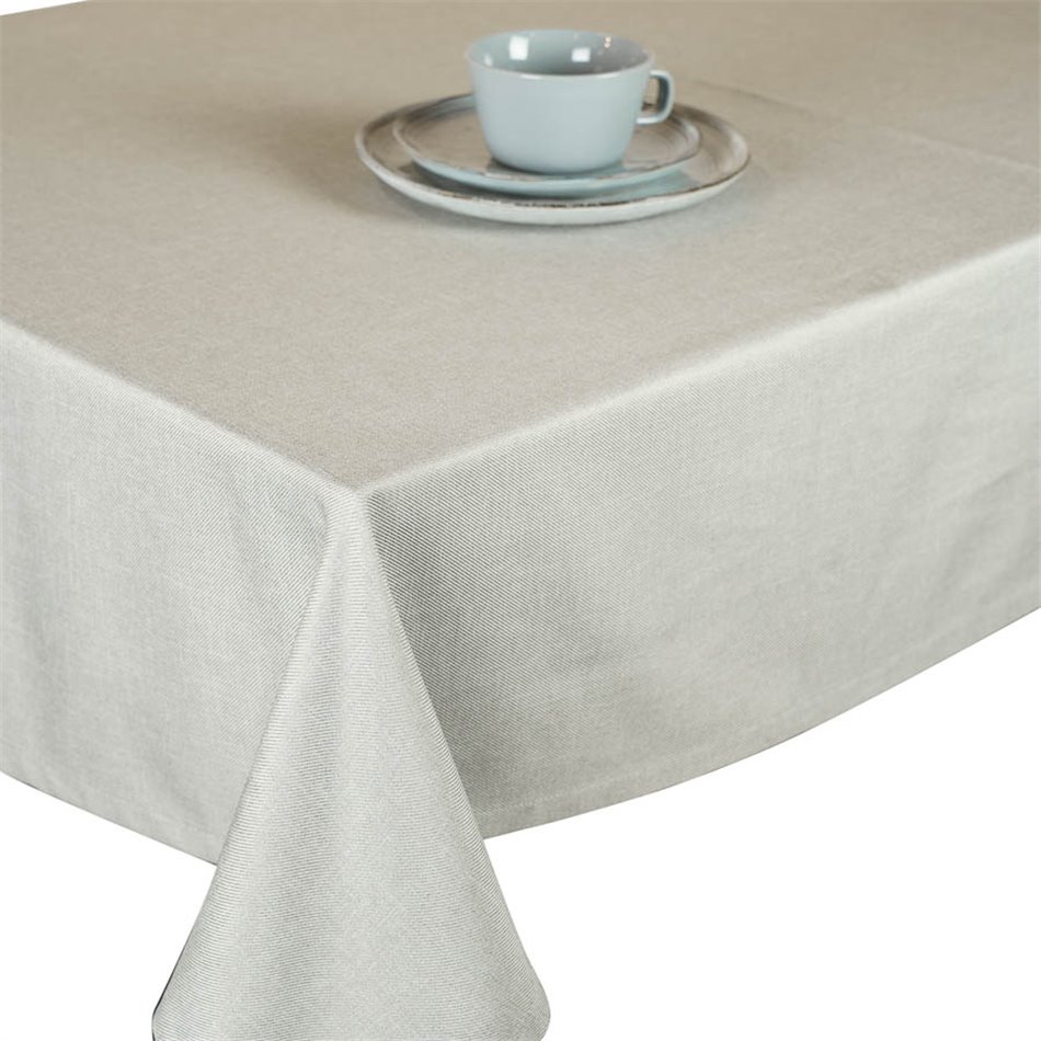 Tablecloth Turia 12, grey, 140x275cm 