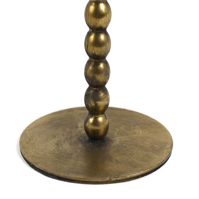 Подсвечник Brown, металл, цвет латуни, H26cm, D10cm
