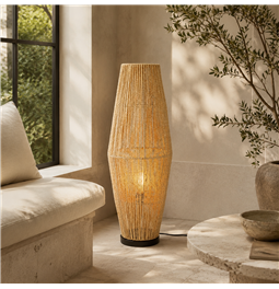 Floor lamp Aissa, beige, H83cm D30cm, E27 40W(MAX)