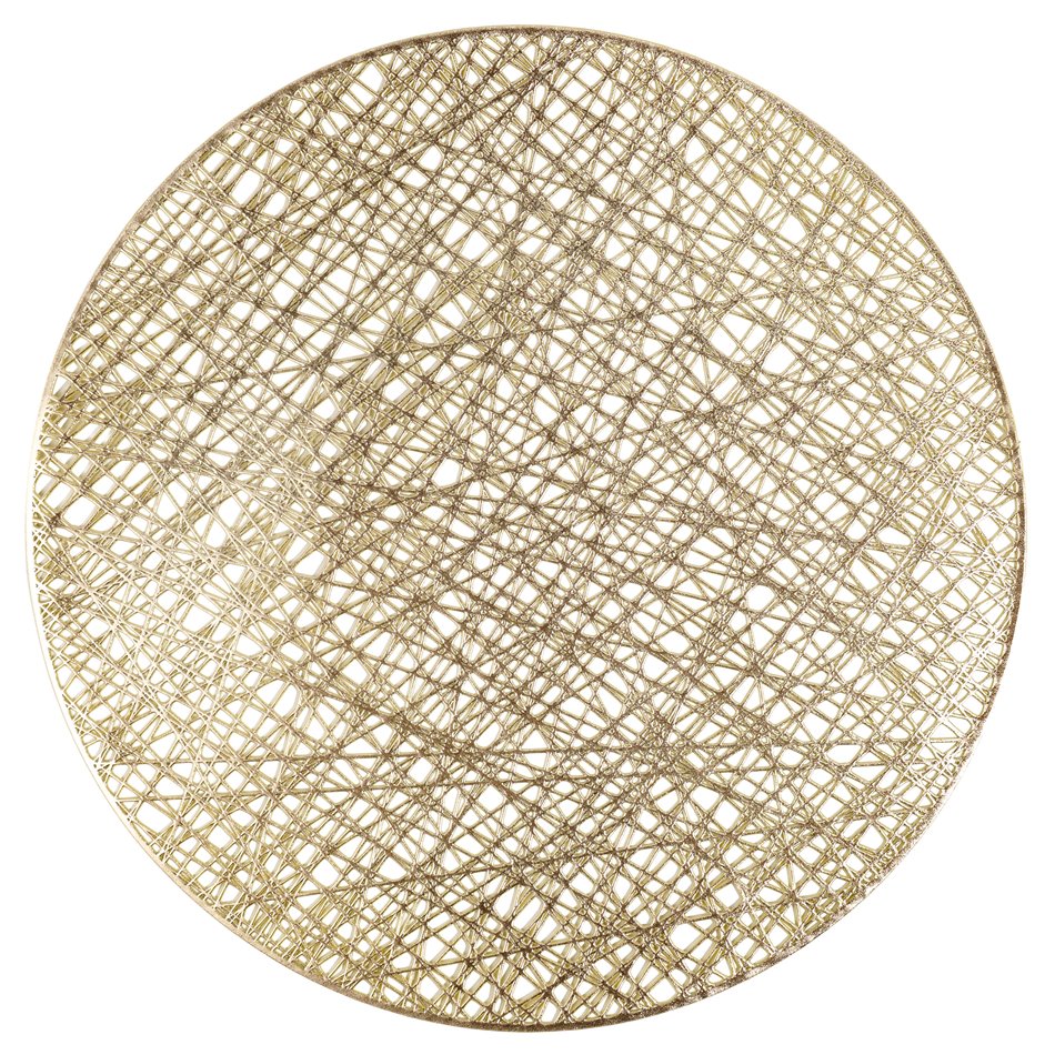Placemat Rindal, golden color, D38cm