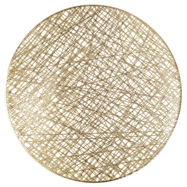 Placemat Rindal, golden color, D38cm