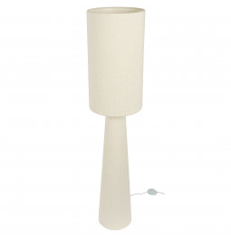 Floor lamp Solal, cream, H124cm, D28cm, E27x2 25W(MAX)