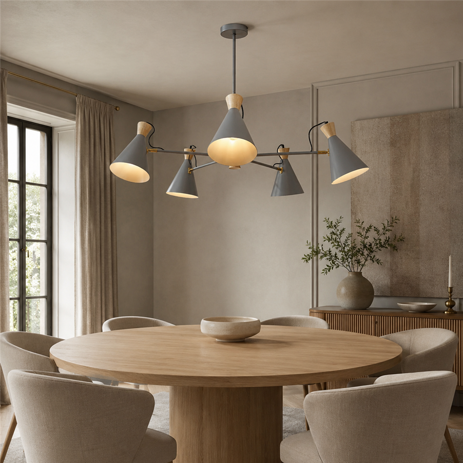 Подвесной светильник Molinella 5, D83x H60cm, E27x5 40W(MAX)