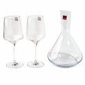 Set Vista, decanter 1600ml, H25cm, D16.4cm, with 2 wine glasses 520ml, H22.5cm, D8.8cm