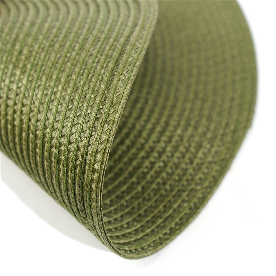 Placemat Braid olive green, D38cm