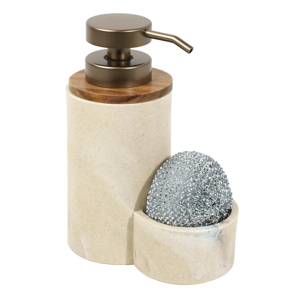 Sink organizer soap dispenser 330ml Come, H17.6x14.2x8.3cm