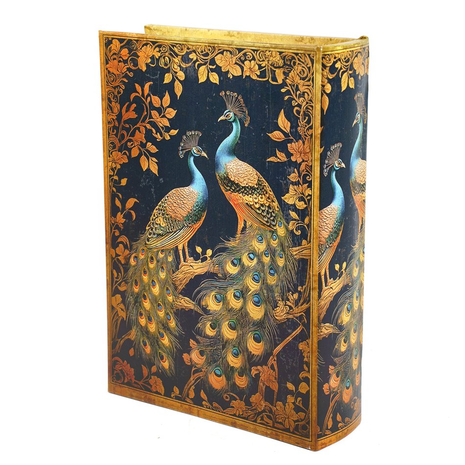 Book box Peacock M, 30x21x7cm