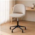 Office chair Aklan, swivel, beige, H77x49.5x49cm, seat height 44.5-54.5cm