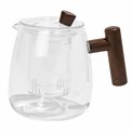 Чайник с фильтром Kama, стекло/древесина ореха, 800ml, H14x16x11cm