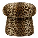 Stool Nino Leo, beige/brown, H48cm, D51cm