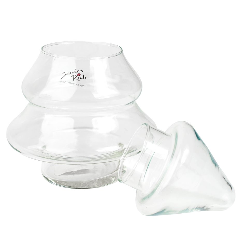 Storage pot CHRISTMAS TREE with lid, H24cm, D18cm