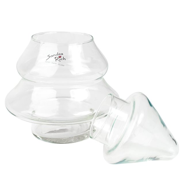 Storage pot CHRISTMAS TREE with lid, H24cm, D18cm