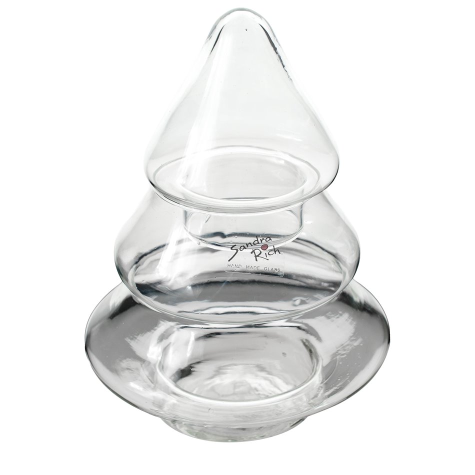 Storage pot CHRISTMAS TREE with lid, H24cm, D18cm