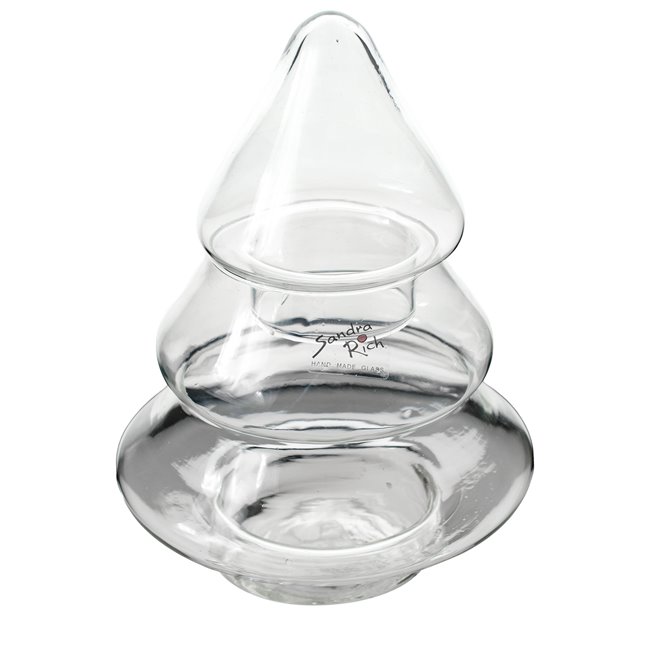 Storage pot CHRISTMAS TREE with lid, H24cm, D18cm