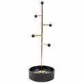 Jewellery holder Baldoni, black/gold color, H32cm, D10.8cm