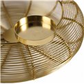 Candle holder Ringvi, metal, gold color, H10.5cm, D31.5cm