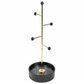 Jewellery holder Baldoni, black/gold color, H32cm, D10.8cm