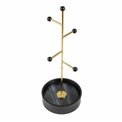 Jewellery holder Baldoni, black/gold color, H32cm, D10.8cm
