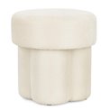 Pouf GLENDA WHITE, cream-colored, H43x42x42cm