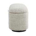 Pouf with storage Lannion 002, light taupe, H45x94.5x40cm