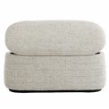 Pouf with storage Lannion 002, light taupe, H45x94.5x40cm