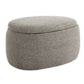 Pouf with storage Lanzo B 2, taupe, H43x74x56cm