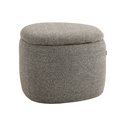 Pouf with storage Lanzo B 2, taupe, H43x74x56cm