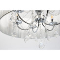 Pendant lamp MARI silver, H58-130cm, Ø-60cm E14 6x40W