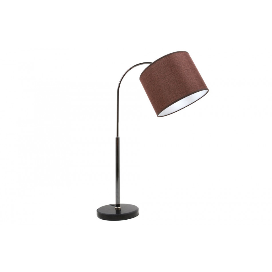 Galda lampa Sentor, brūna/ melna, H-70x43xØ25cm, E27 60W