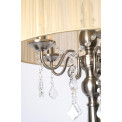 Floor lamp MARI cream, E14 5x40W,  H-165cm, Ø-50cm, satin nickel