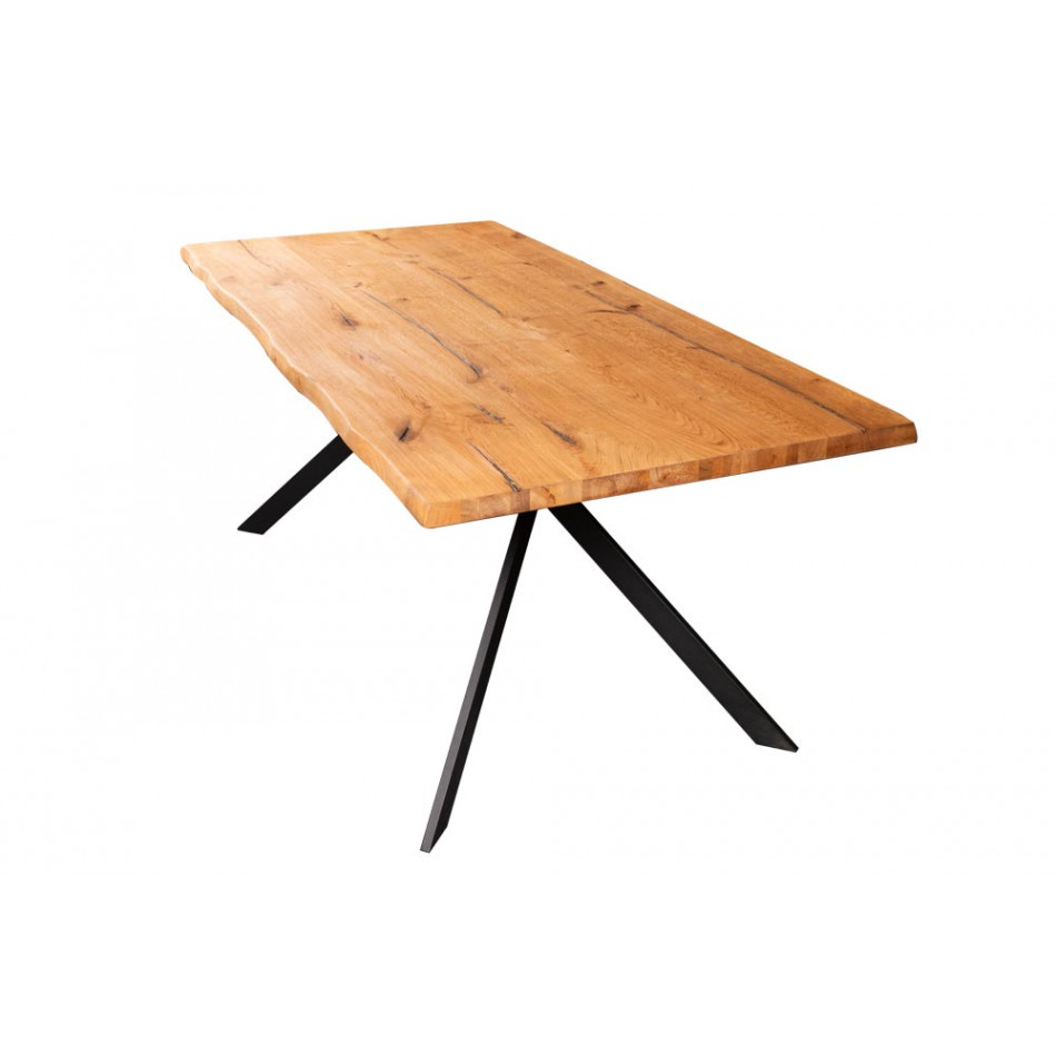 Pusdienu galds Trivero, ozola masīvkoka, 160x85cm h75cm