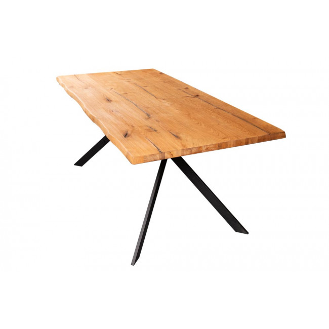 Pusdienu galds Trivero, ozola masīvkoka, 160x85cm h75cm