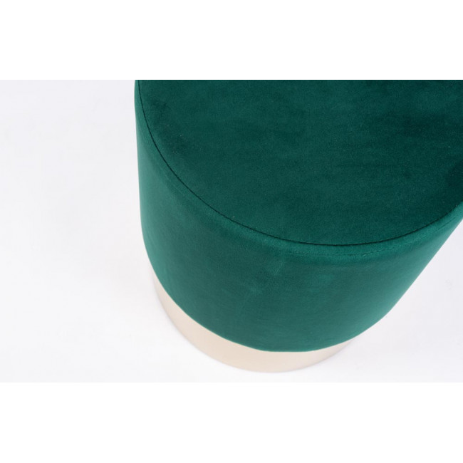 Табурет Noto, изумрудно-зеленый / основа золотистого цвета, 35x42см