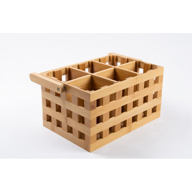Bambusa virtuves piederumu kaste, 28x19x23cm