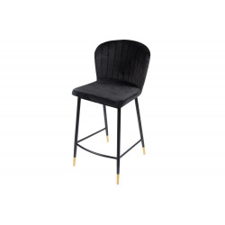 Bāra krēsls Salem, melns, 46x55x H95cm, sēdvirsmas augstums 62 cm