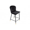 Bāra krēsls Salem, melns, 46x55x H95cm, sēdvirsmas augstums 62 cm