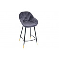 Барный стул Salorino, серый, 96x48x54cm, высота сиденья 62cm