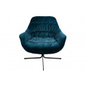 Krēsls Silandro ar grozāmu sēdekli, jūras zils, 83x76x79cm,  sēdvirsmas augstums 47cm