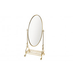 Grīdas spogulis Bellevue, zelta krāsā, 78x53x172cm