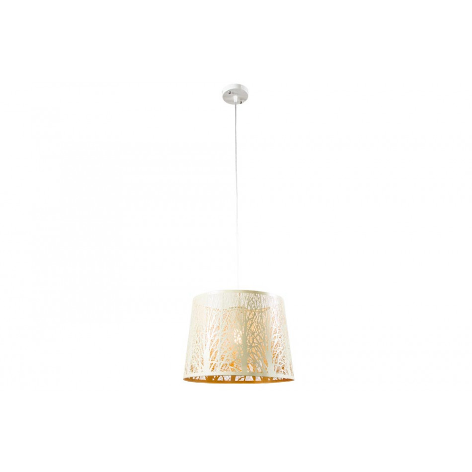 Подвесной светильник Labosca, бежевый / золотой, E27 60W, H30-110cm D35cm