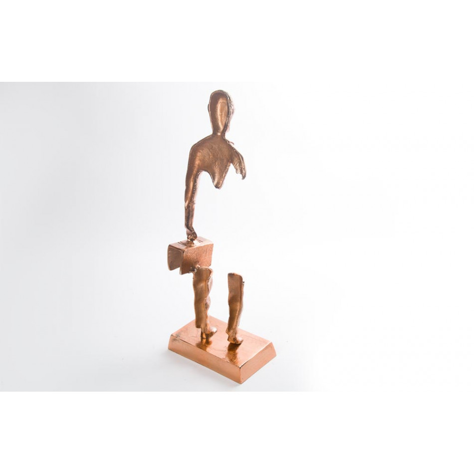 Decor Man, copper colour, 20.5x12.25x55cm