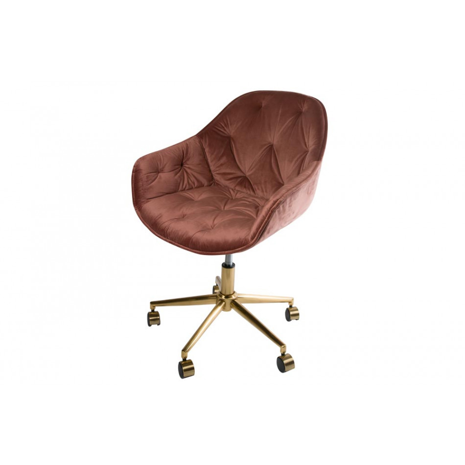 Biroja krēsls Slorino, rozā, 58x62x78-88cm, sēdvirsmas h44-54cm