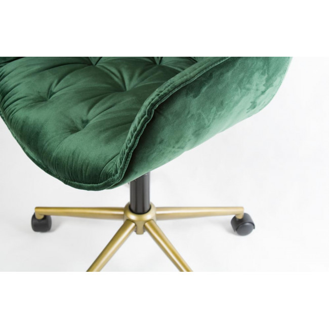 Biroja krēsls Slorino, zaļš, 58x62x78-88cm, sēdvirsmas h44-54cm