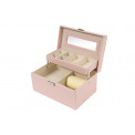 Jewellery box Hamma, pink/white colour, 25x17x13cm