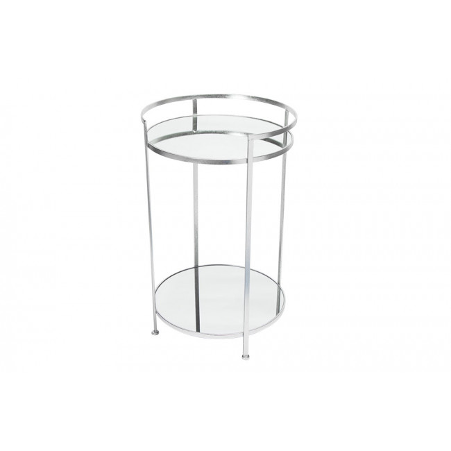 Металлический столик Barge L, зеркальная поверхность, цвет серебро, D44x71cm